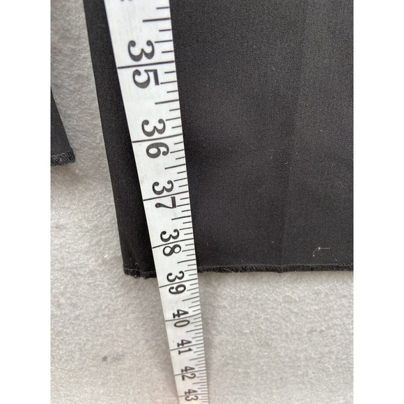 Savile Row Pants Mens Sz 40W Black Strand Straight Leg *Un-hemmed*‎ Pockets - Picture 5 of 9
